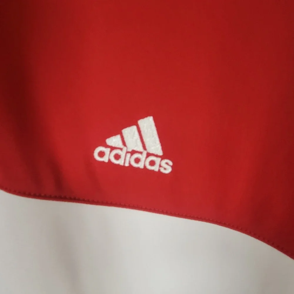 Adidas Clima365 Mens 2XL Red White Colorblock Tennis Masters Graphic T-Shirt